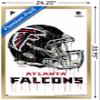 Trends International NFL Atlanta Falcons - Drip Helmet 20 Wall Poster, 22.375" x 34", Gold Framed Version view 3