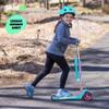 SKIDEE Kick Scooter for Kids 3-5 | Foldable 3 Wheel Scooter with Lean-to-Steer, Adjustable Height, Removable Seat & LED Light Wheels | Toddler Scooter for 3 to 12 Year Old Boys/Girls view 2