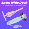 SKIDEE Kick Scooter for Kids 3-5 | Foldable 3 Wheel Scooter with Lean-to-Steer, Adjustable Height, Removable Seat & LED Light Wheels | Toddler Scooter for 3 to 12 Year Old Boys/Girls view 4
