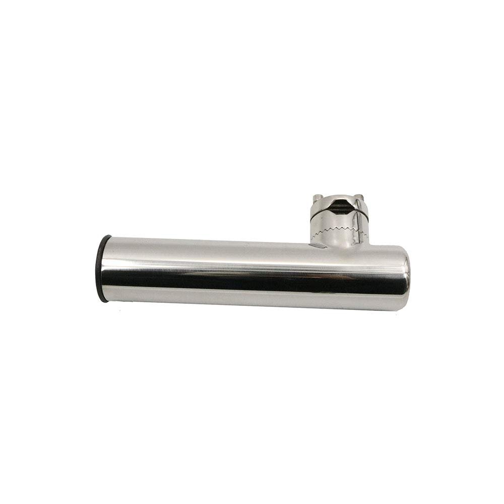 304/316 Stainless Steel Adjustable Boat Rod Holder Tournament Style Clamp on Fishing Rod Holder Heavy Duty Strong Clamp-on Adjustable Fishing Rod Holder with 1 inch-1-1/4 inches