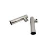 304/316 Stainless Steel Adjustable Boat Rod Holder Tournament Style Clamp on Fishing Rod Holder Heavy Duty Strong Clamp-on Adjustable Fishing Rod Holder with 1 inch-1-1/4 inches view 2