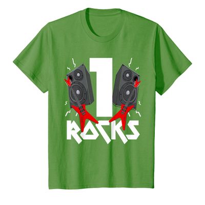 1 Rocks Birthday Party 1 Year Old Rock N Roll Star 1st Gift T-Shirt