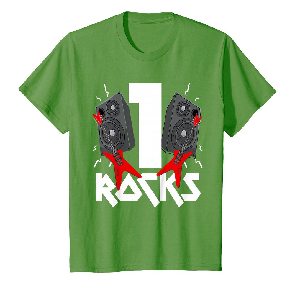 1 Rocks Birthday Party 1 Year Old Rock N Roll Star 1st Gift T-Shirt