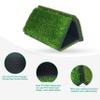 NEWCARE Golf Hitting Mat, 3-in-1 Foldable Grass Mat, Tri-Turf Practice Training Aid Batting Mat for Chipping Swing Detection Portable Accustrike Personal Driving Range for Indoor Outdoor (Green) view 4