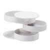4 Layers Jewelry Organizer Box 360Rotating Showcase Storage Organizer Rings Necklace Bracelet Earrings Holder for Girl view 3