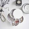 4 Layers Jewelry Organizer Box 360Rotating Showcase Storage Organizer Rings Necklace Bracelet Earrings Holder for Girl view 4