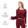 FITEXTREME Womens MAXHEAT Fleece Long Johns Thermal Underwear Basic Burgundy S view 3