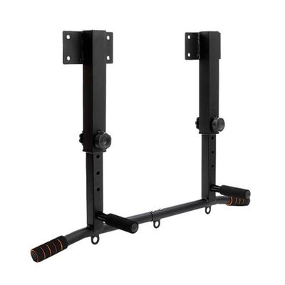 Pull-Up Bars AGYH Wall-Mounted Horizontal Bar, Height-Adjustable, Indoor Fitness Equipment Children's Swing Bar, Load 200kg, with Grommet (Color : Black)