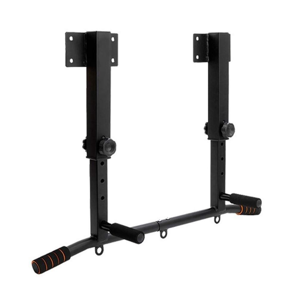 Pull-Up Bars AGYH Wall-Mounted Horizontal Bar, Height-Adjustable, Indoor Fitness Equipment Children's Swing Bar, Load 200kg, with Grommet (Color : Black)