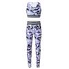 ACSUSS Big Girls Two Pieces Athletic Dance Sports Outfts Active Set Racerback Crop Tank Tops with Leggings Dancewear Lavender 14 view 1