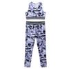 ACSUSS Big Girls Two Pieces Athletic Dance Sports Outfts Active Set Racerback Crop Tank Tops with Leggings Dancewear Lavender 14 view 3