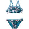 Roxy Kids Girl's Island Trip Crop Top Set (Big Kids) Ocean Depths Leopard 12 Big Kids view 1