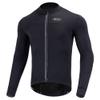 Dooy Men's Cycling Bike Jersey Winter Thermal Biking Shirt Long Sleeve Bicycle Jacket with Full Zipper and Rear PocketsNew Black,2XL view 1