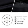 Dooy Men's Cycling Bike Jersey Winter Thermal Biking Shirt Long Sleeve Bicycle Jacket with Full Zipper and Rear PocketsNew Black,2XL view 4