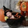 Matissa Newborn Baby Girl/Boy Crochet Knit Costume Photography Prop Hats Outfits (Baby Witch) view 2