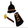 Matissa Newborn Baby Girl/Boy Crochet Knit Costume Photography Prop Hats Outfits (Baby Witch) view 3