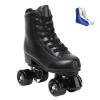 XUDREZ Roller Skate Shoes for Women Men PU Leather High-top Double-Row Roller Skates for Beginner, Professional Indoor Outdoor Roller Skates with Shoes Bag (Black Wheel,45) view 1