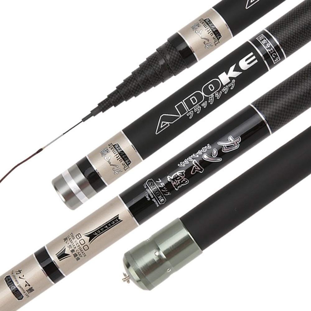 ZFF High Carbon Fishing Rod Hand Pole Ultra Hard Super Light Long Section 8M-13M Telescopic Portable (Size : 8m)