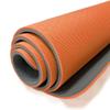 Hatha Yoga Extra Thick TPE Yoga Mat - 72"x 32" Thickness 1/2 Inch -Eco Friendly SGS Certified - With High Density Anti-Tear Exercise Mats For Home Gym Travel & Floor Outside (Orange/Gray) view 4