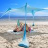 SUN NINJA Beach Tent Sun Shelter UPF50+ - Easy Pop Up Beach Canopy - Outdoor Shade for Camping Trips, Fishing, Backyard Fun Picnics - Sand Shovel, Ground Pegs & Stability Poles view 2