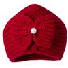 DINGDONG'S CLOSET Baby Kid Girl Winter Bowknot Knitted Hat Baby Girl Warm Beanie(Red,0-1T) view 2
