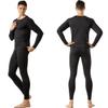 FITEXTREME MAXHEAT Mens Thermal Underwear Long Johns Set with Fleece Lined Fly Black XXL view 1