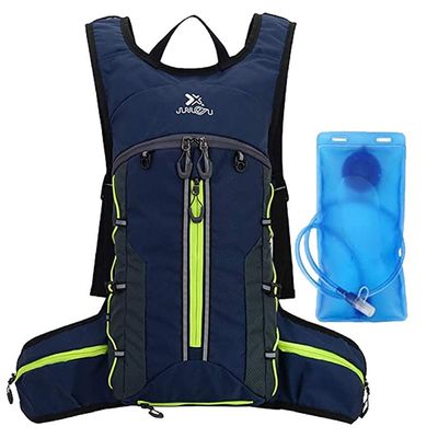Croogo Hydration Bladder Outdoor Sport Daypack Packable Camping Daypack for Travelling Cycling Climbing,Navy Blue-SD-BX02