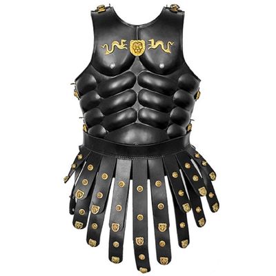 Medieval Royal Guard Greek Muscle Cuirass Armour Black