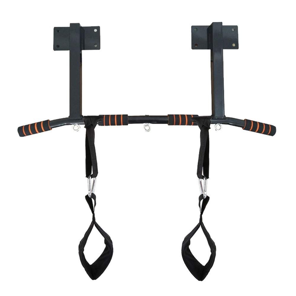 Pull-Up Bars AGYH Wall-Mounted Horizontal Bar, Steel with Grommet, Sandbag Resistance Band Fitness Equipment Hanger, Load 250kg, Easy to Install