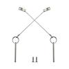 2PIECES of Quick Release Pin 1/4" Diameter, Usable Length 3"(76mm), Total Length 3-3/4"(95mm) Full 316 Stainless Steel, Bimini Top Pin, Marine Hardware view 1