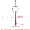 2PIECES of Quick Release Pin 1/4" Diameter, Usable Length 2.4"(61mm), Total Length 3"(76mm) Full 316 Stainless Steel, Bimini Top Pin, Marine Hardware view 2