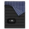 AGEMORE Cotton Flannel Double Sleeping Bag for Camping, Backpacking Or Hiking. Queen Size 2 Person Waterproof Sleeping Bag for Adults Or Teens. Lightweight with Compression Sack view 1