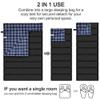 AGEMORE Cotton Flannel Double Sleeping Bag for Camping, Backpacking Or Hiking. Queen Size 2 Person Waterproof Sleeping Bag for Adults Or Teens. Lightweight with Compression Sack view 3