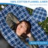 AGEMORE Cotton Flannel Double Sleeping Bag for Camping, Backpacking Or Hiking. Queen Size 2 Person Waterproof Sleeping Bag for Adults Or Teens. Lightweight with Compression Sack view 4
