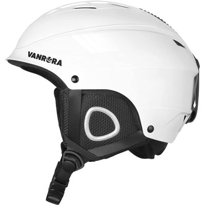 VANRORA Ski Helmet, Snowboard Helmet - Glossy White, L