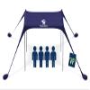 SUN NINJA Beach Tent Sun Shelter UPF50+ - Easy Pop Up Beach Canopy - Outdoor Shade for Camping Trips, Fishing, Backyard Fun Picnics - Sand Shovel, Ground Pegs & Stability Poles view 1