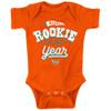 Rookie of The Year Baby Apparel for Miami Football Fans (NB-7T) (Orange Onesie, 12 Months) view 1