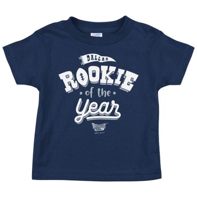 Rookie of The Year Baby Apparel for Dallas Football Fans (NB-7T) (Navy Toddler Tee, 4T)