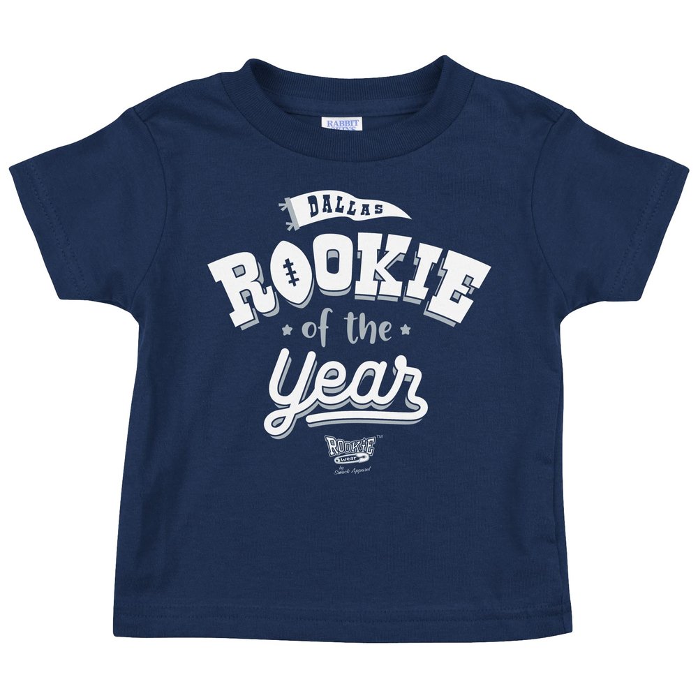 Rookie of The Year Baby Apparel for Dallas Football Fans (NB-7T) (Navy Toddler Tee, 4T)