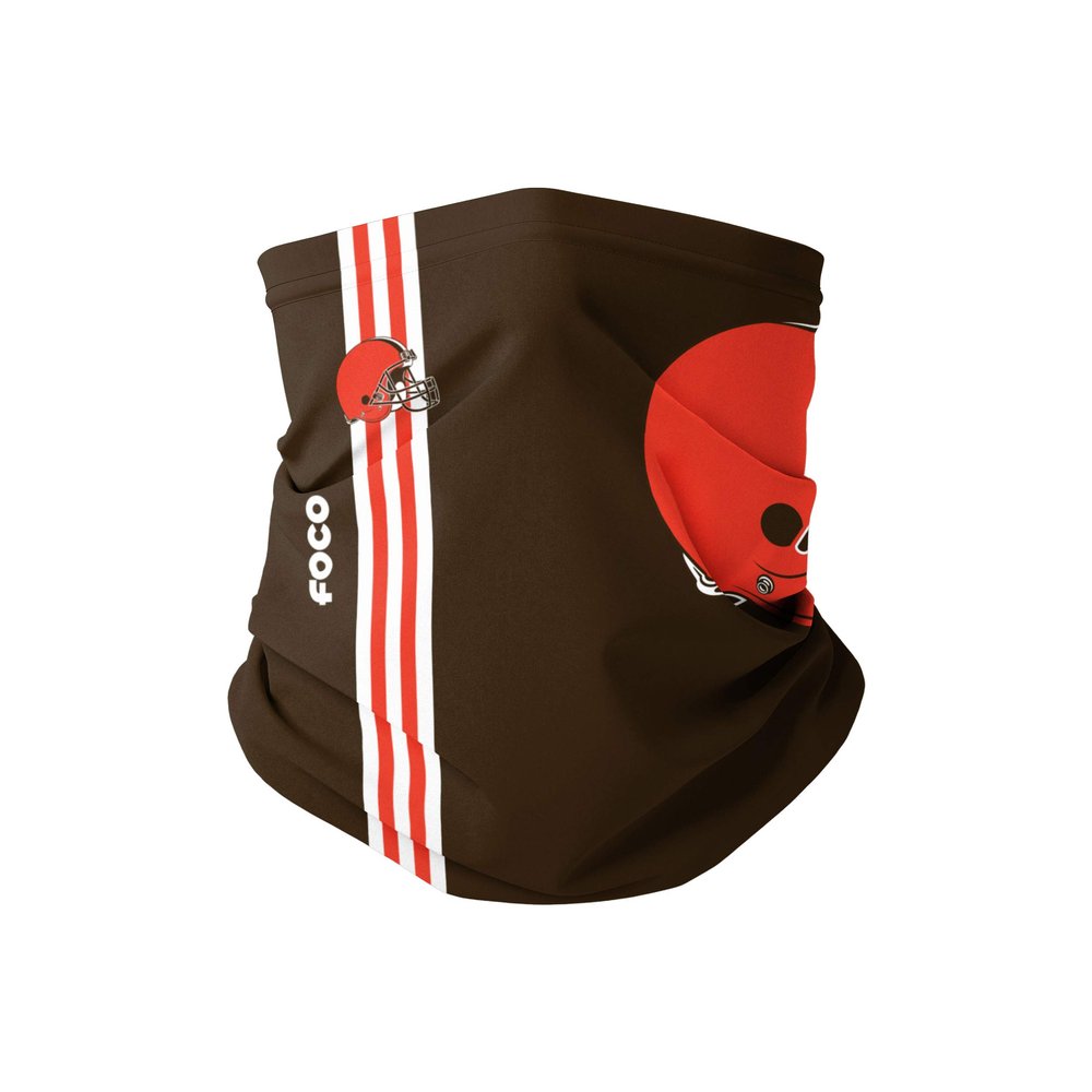 FOCO Cleveland Browns NFL On-Field Sideline Logo Gaiter Scarf - Youth