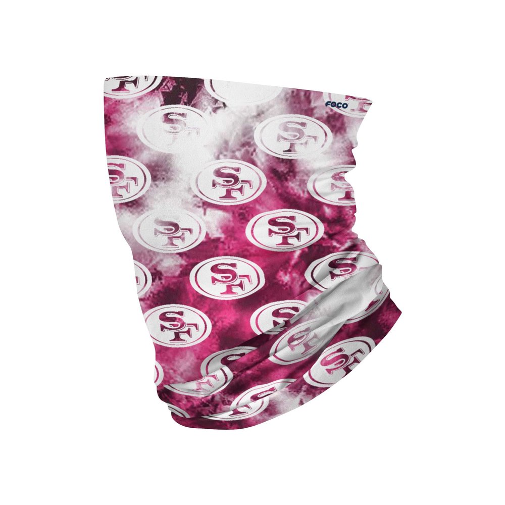 foco NFL Pink Tie-Dye Gaiter Scarf