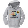 Custom Youth Hoodies Add Your Own Image Pullover Hooded Text Front Back Side Ash Grey view 1
