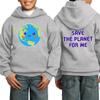Custom Youth Hoodies Add Your Own Image Pullover Hooded Text Front Back Side Ash Grey view 3