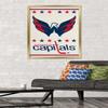 Trends International NHL Washington Capitals - Logo 14 Wall Poster, 22.375" x 34", Gold Framed Version view 2