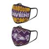 FOCO Baltimore Ravens NFL Mens Knit Face Cover - 2 Pack view 2