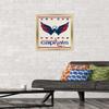 Trends International NHL Washington Capitals - Logo 14 Wall Poster, 14.725" x 22.375", Gold Framed Version view 2