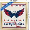 Trends International NHL Washington Capitals - Logo 14 Wall Poster, 14.725" x 22.375", Gold Framed Version view 3
