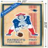 Trends International NFL New England Patriots - Retro Logo 14 Wall Poster, 22.375" x 34", Gold Framed Version view 3