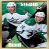 Trends International NHL Dallas Stars - Tyler Seguin and Jamie Benn 14 Wall Poster, 14.725" x 22.375", Gold Framed Version view 1