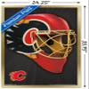 Trends International NHL Calgary Flames - Mask 16 Wall Poster, 22.375" x 34", Gold Framed Version view 3